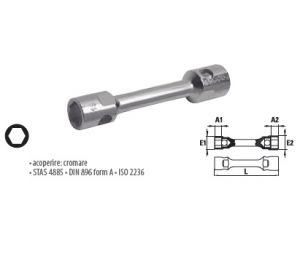 Chei tubulare duble din bară 9x11 ― UNELTE STORE - Magazin Online