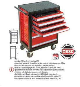 Trusă industrială TSG 10-133 OSC contine 133 scule ― UNELTE STORE - Magazin Online